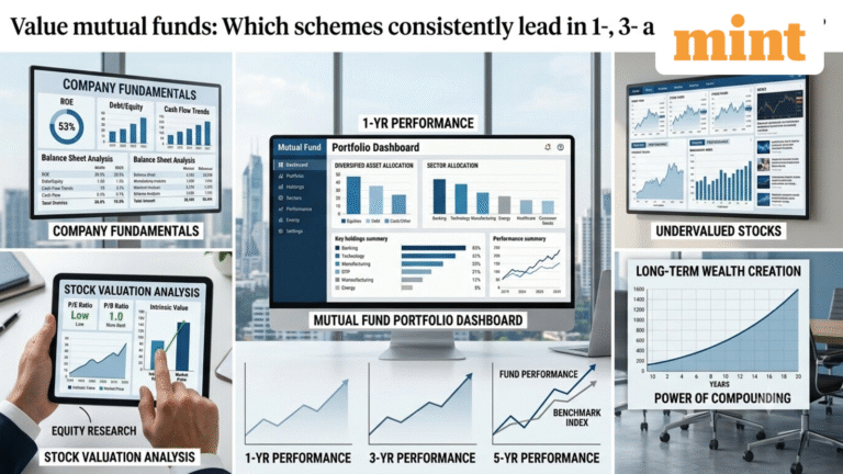 Which value mutual funds lead in 1-, 3- and 5-year CAGR returns? Are they outperforming on alpha too?
